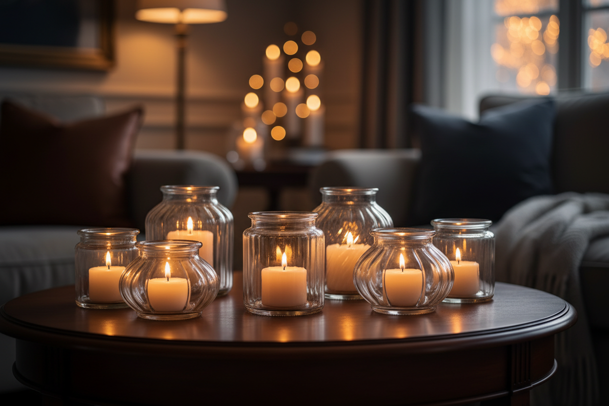 Plusieurs chandelles allumées